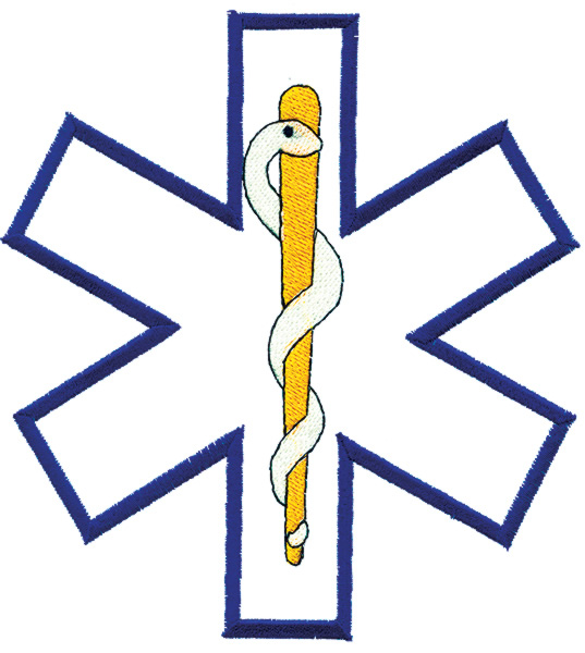 Grand Slam Designs Embroidery Design: Star of Life Outline 1.95 ...