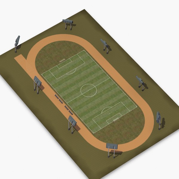 soccer field 3d lwo