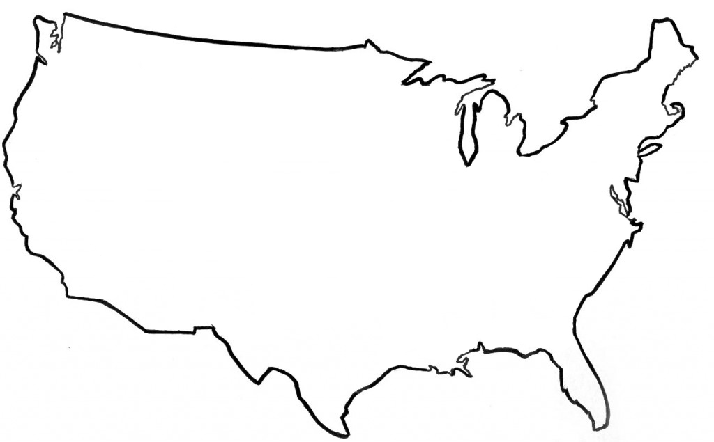 Outline Of The United States - ClipArt Best