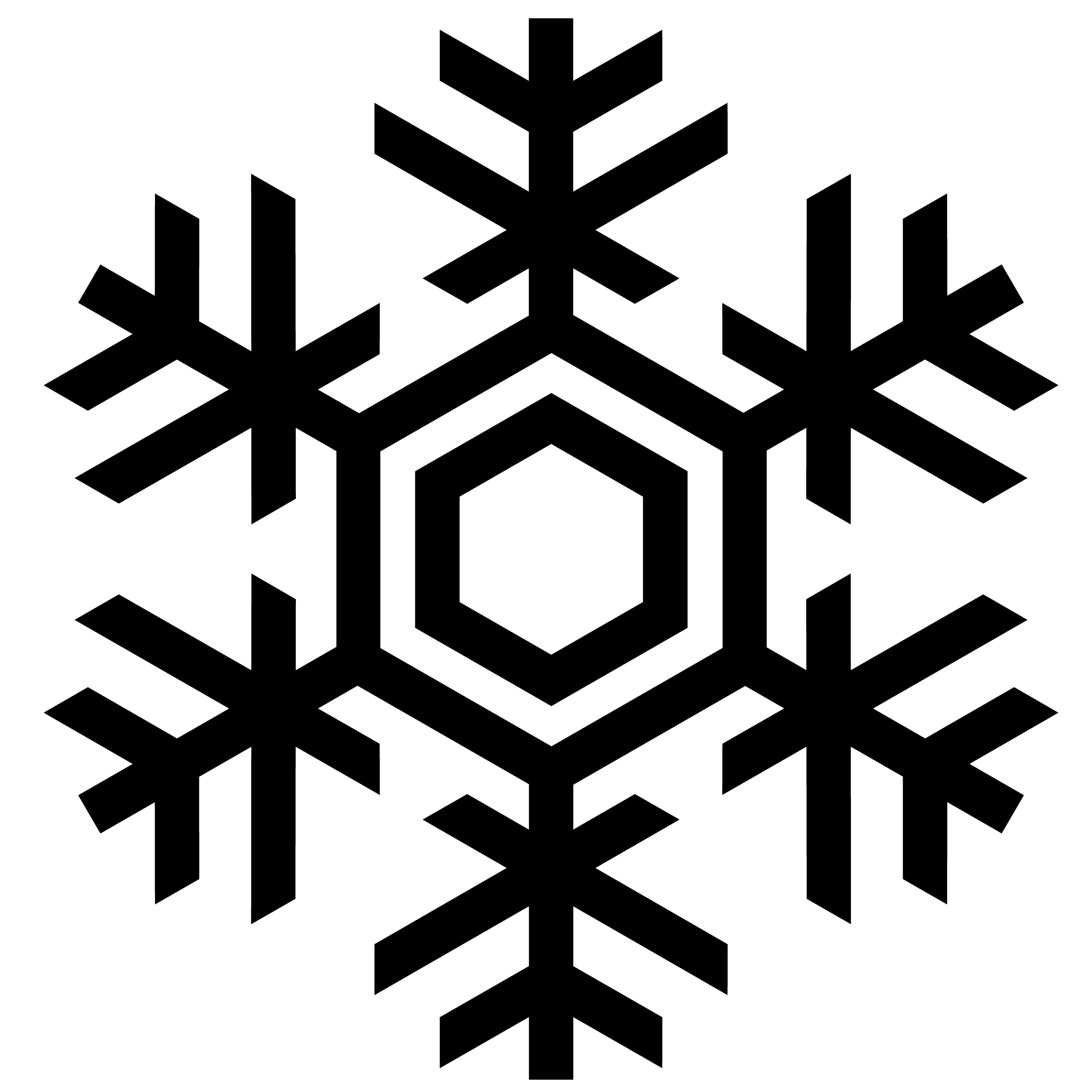 snowflake silhouette
