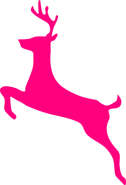 Pink Deer clip art - vector clip art online, royalty free & public ...