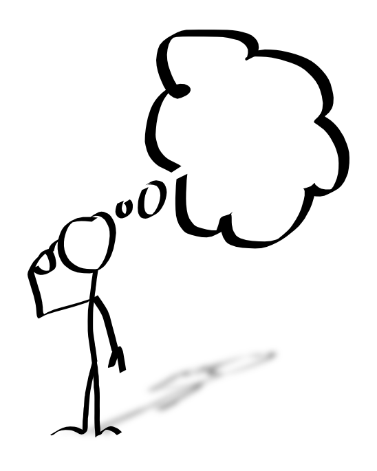 Clipart of person thinking