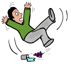 Older Person Falling Clipart