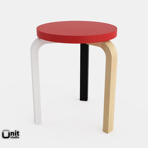 Artek Stool 60 3D Model MAX OBJ 3DS FBX DWG | CGTrader.com