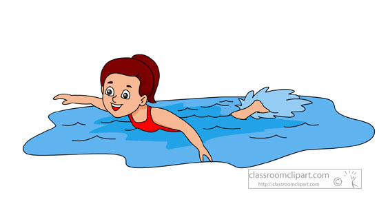 A girl swimming clipart - ClipartFox