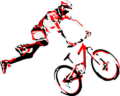 MTB T Shirt - Dirt Bike Rider Vector Design