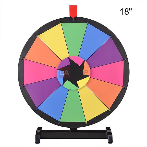 WinSpinâ?¢ 15 18 24 30" Size Opt Color Table Top Dry Erase Prize ...