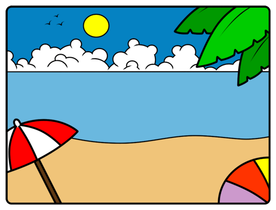 Cartoon Beach People