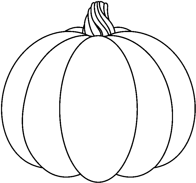 Png pumpkin clipart black and white
