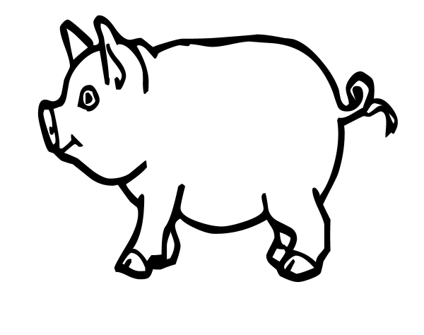Pig Coloring Pages Pig Coloring Pages Preschool Pig Coloring Pages ...
