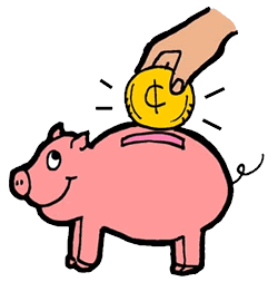 Piggy bank clipart