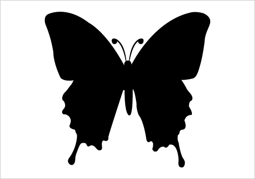 Butterflies Silhouette - ClipArt Best