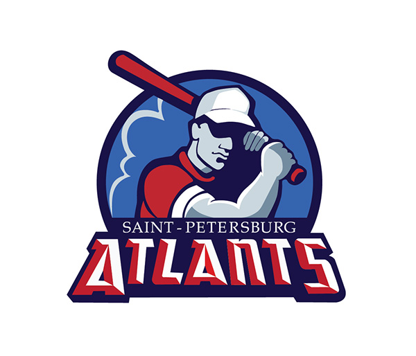 Atlants baseball team logo on Behance