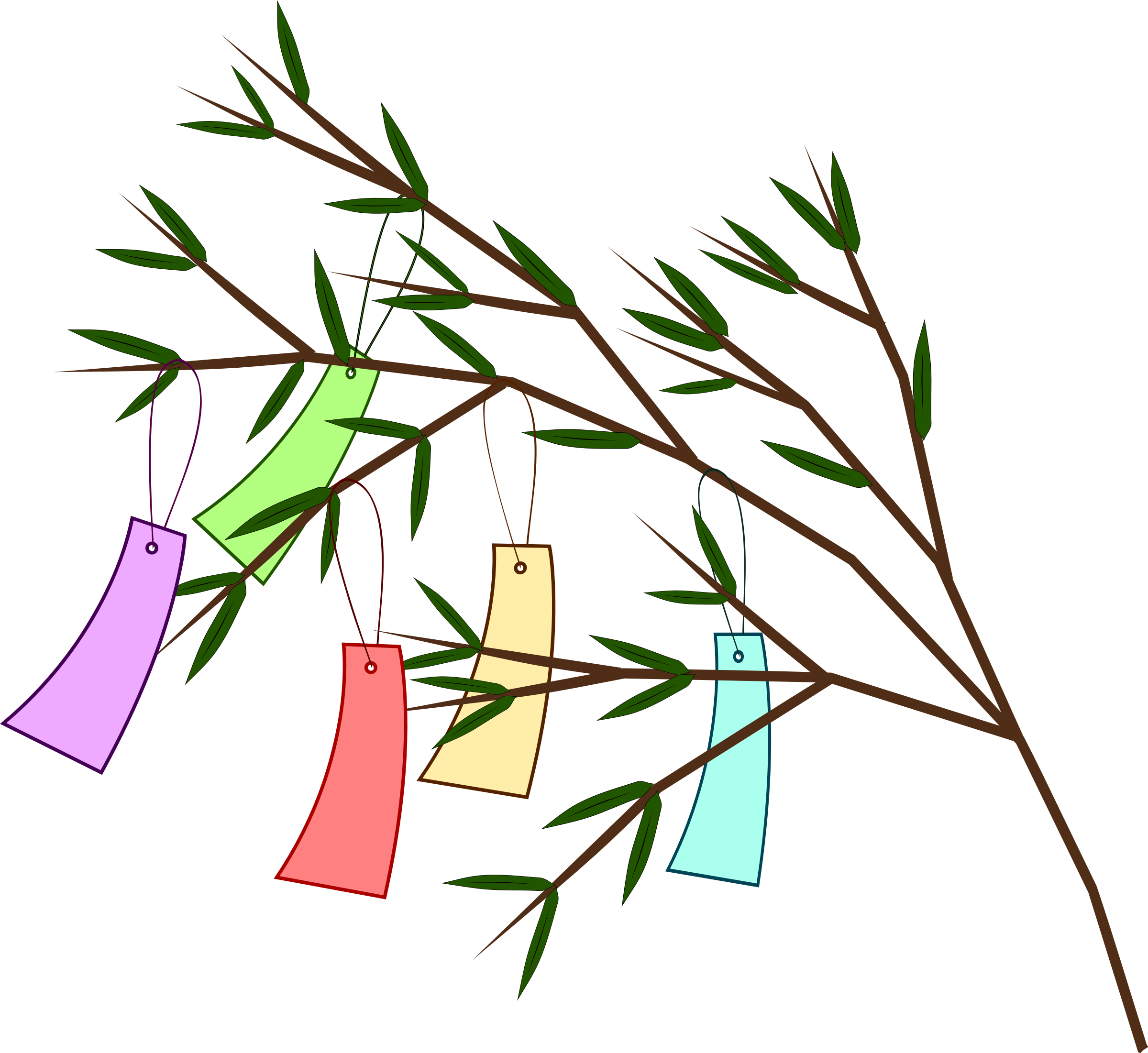 Clipart - Tanabata Wish Tree