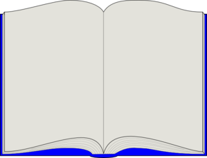 Clip art of an open book