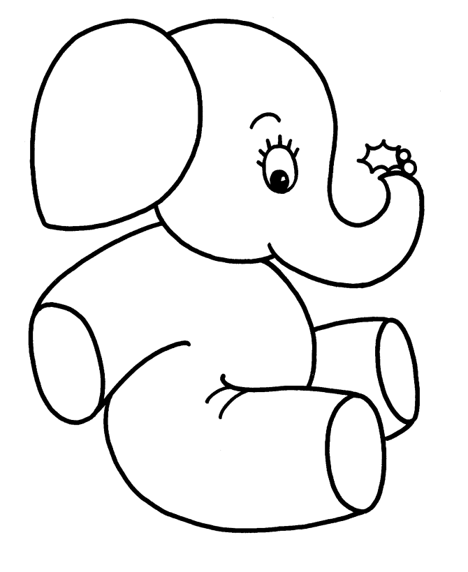 Elephant Coloring Pages To Print - AZ Coloring Pages