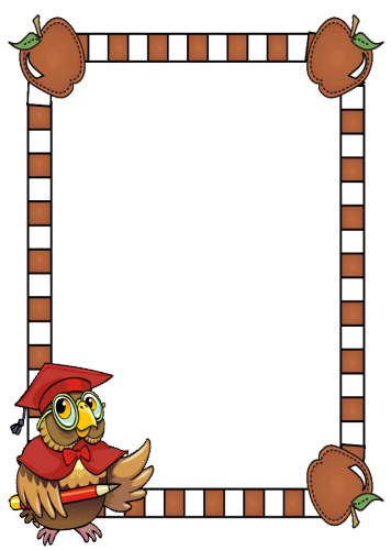 School activity clipart borders