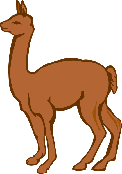 Cartoon Llama Clipart