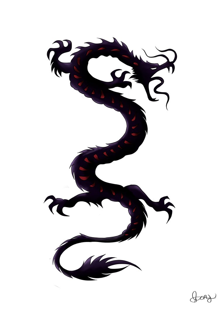 Simple Dragon Tattoo Images - ClipArt Best