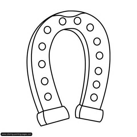 Coloring Pages Horseshoes - Allcolored.com