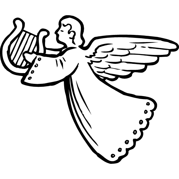 Angel background clipart