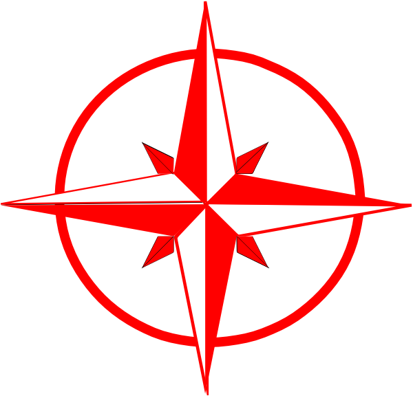 Red Compass Clip Art - vector clip art online ...