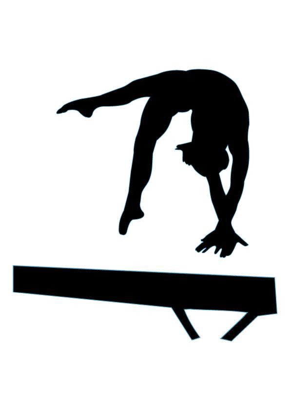 Gymnastics clip art silhouette free clipart images