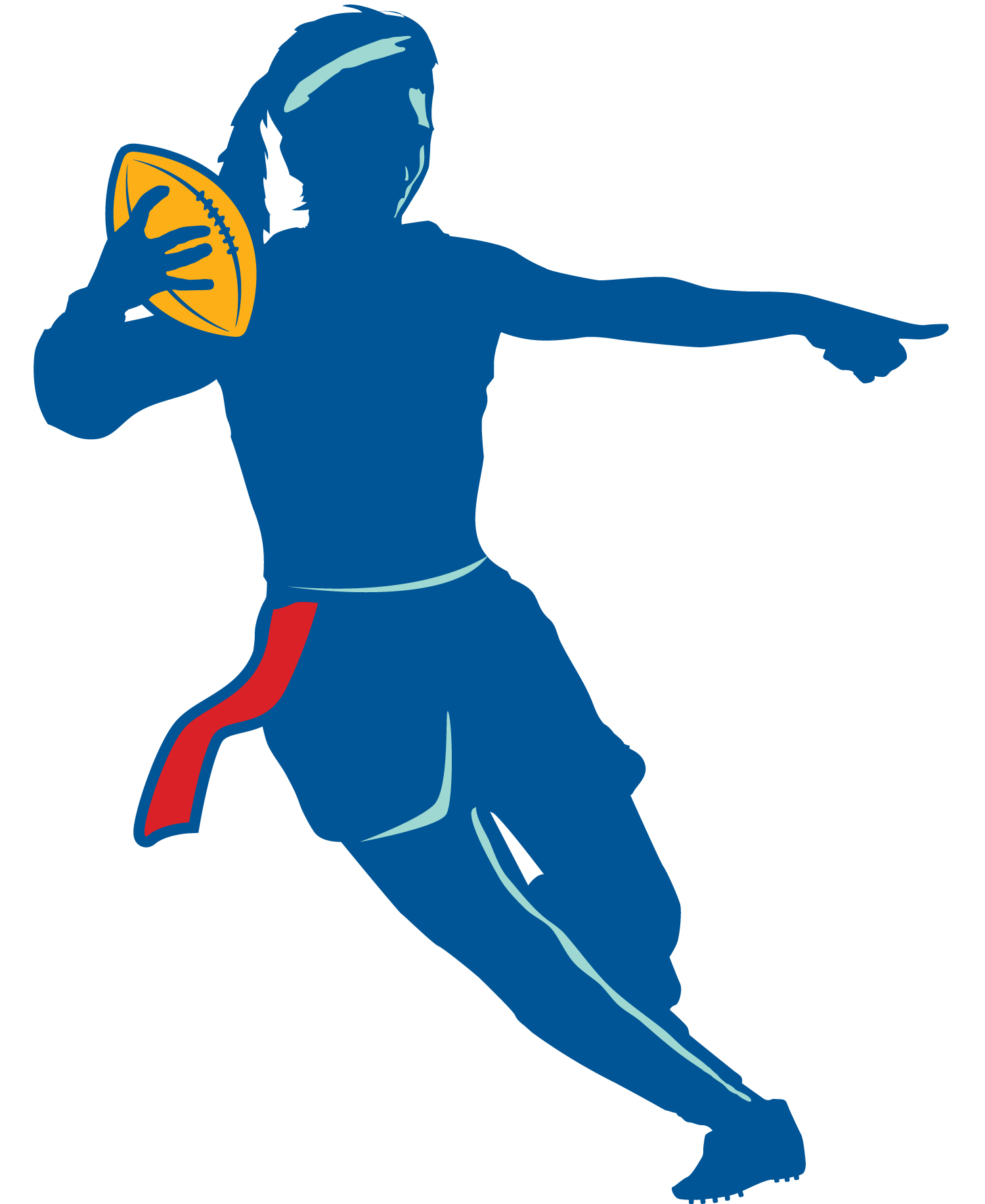 Flag football clip art