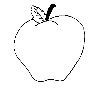 Apple black and white apple clipart black and white fruit clipart ...