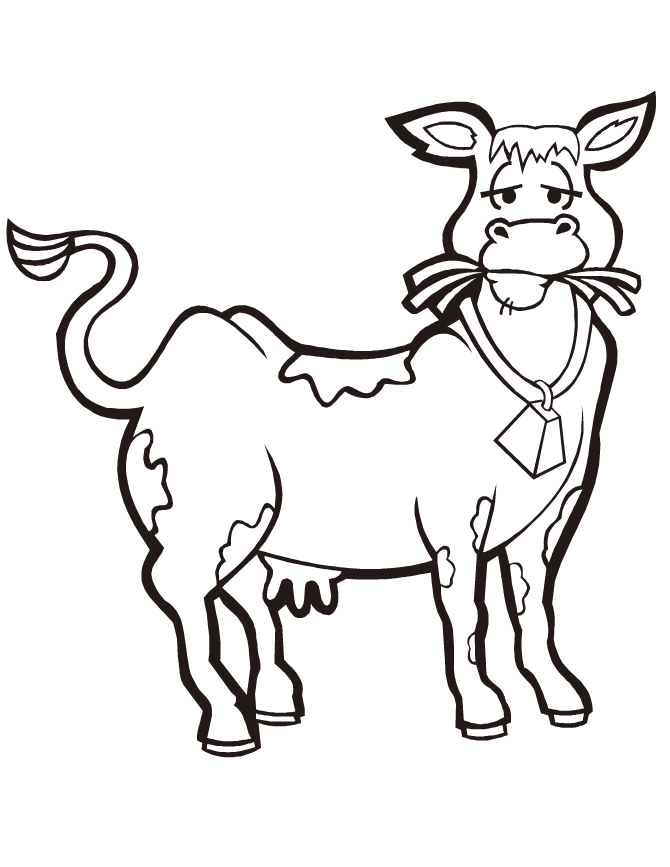 Colouring Pictures Of Cows - AZ Coloring Pages
