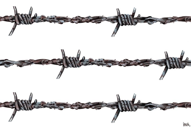 Cartoon Movement - Barbed wire in Europe