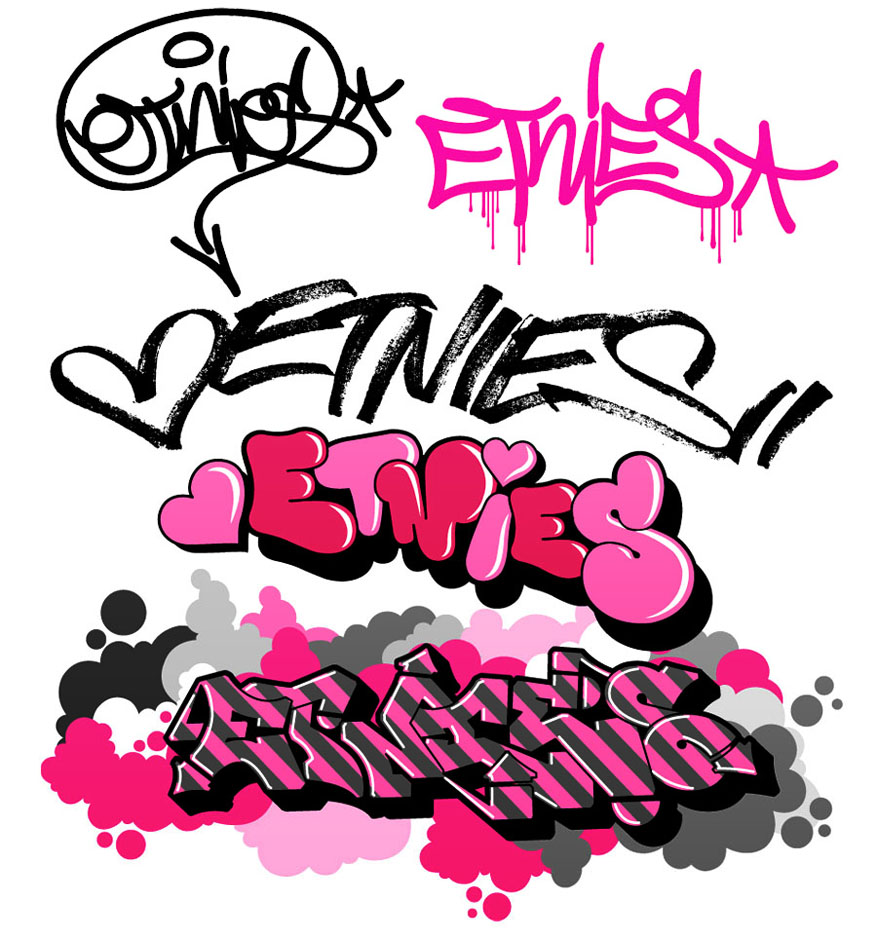 Los Angeles graffiti alphabets design / graffiti alphabet letters ...