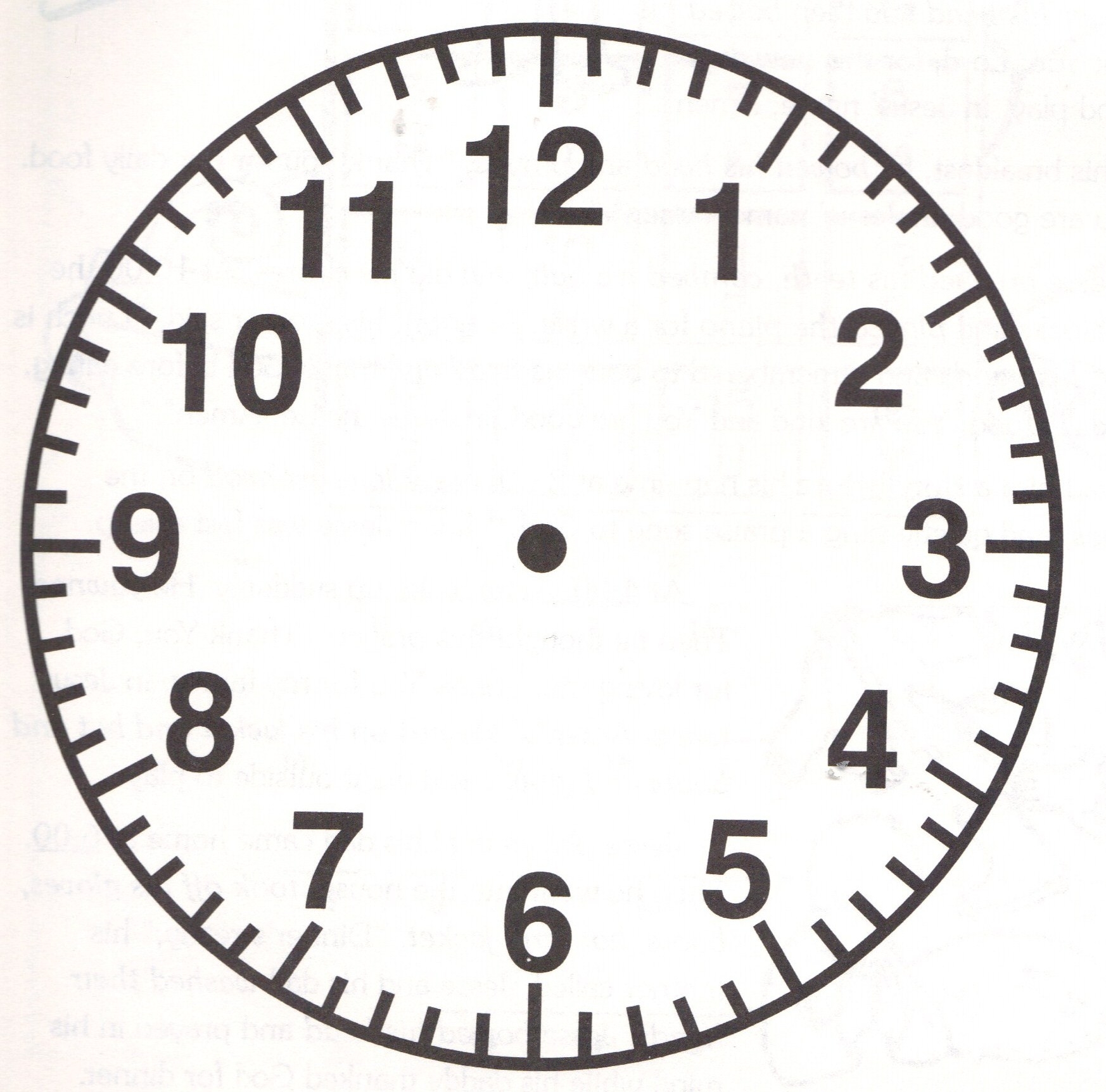 Clock clipart without hands