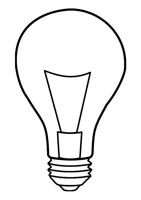 Light Bulb Coloring Pages for Kids: Light Bulb Coloring Pages for ...