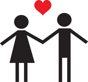 Male And Female Silhouette Clipart