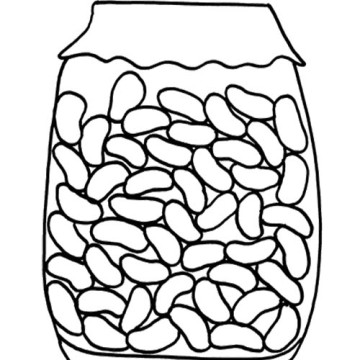 Bean Day Coloring Pages : Jelly Beans In jar Coloring Page Kids ...
