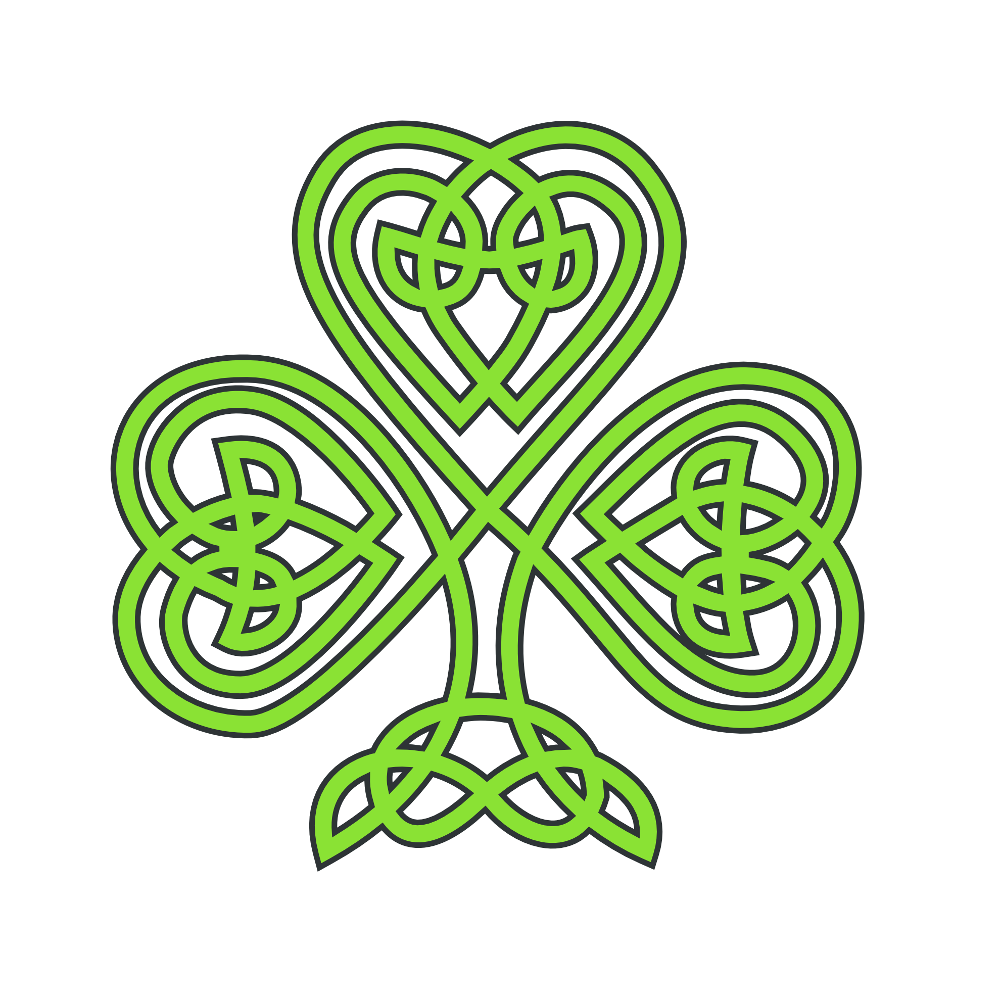 Clip Art: celtic shamrock flower treehugger ...