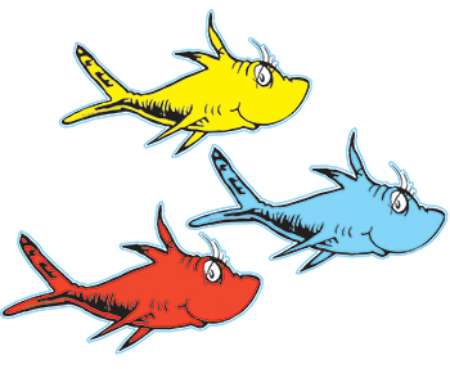 One Fish Two Fish Red Fish Blue Fish Clip Art ...