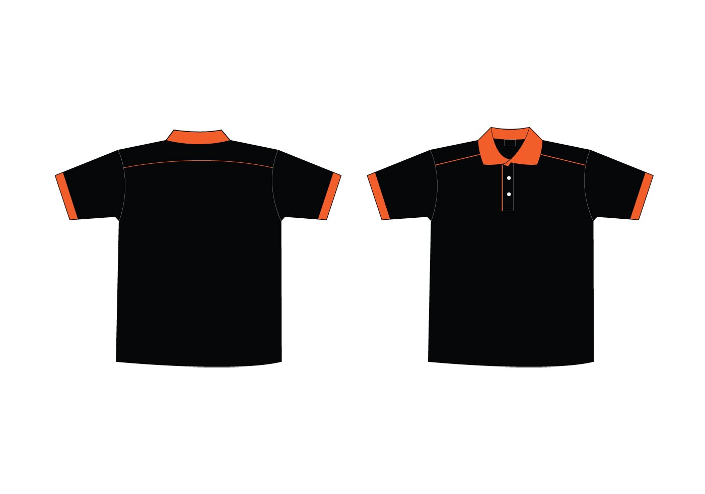 Black Polo Shirt Template ClipArt Best