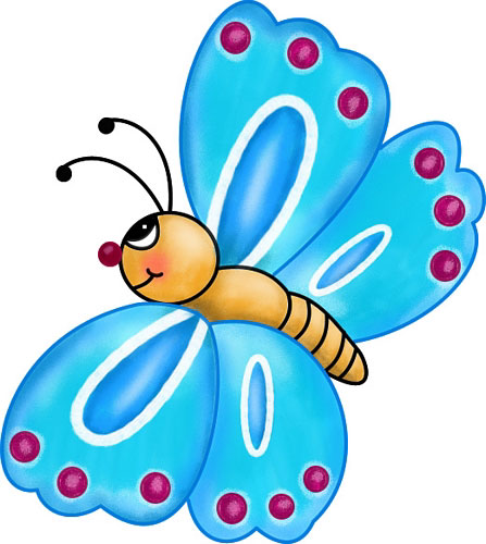 Kid butterfly clipart