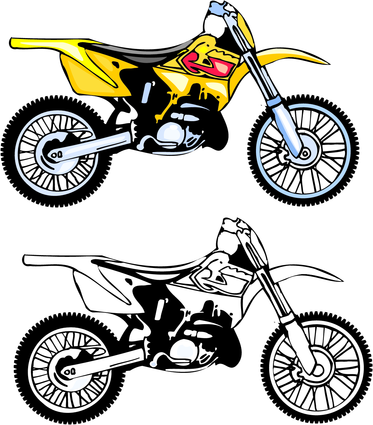 Harley Motorcycle Clipart - Free Clipart Images