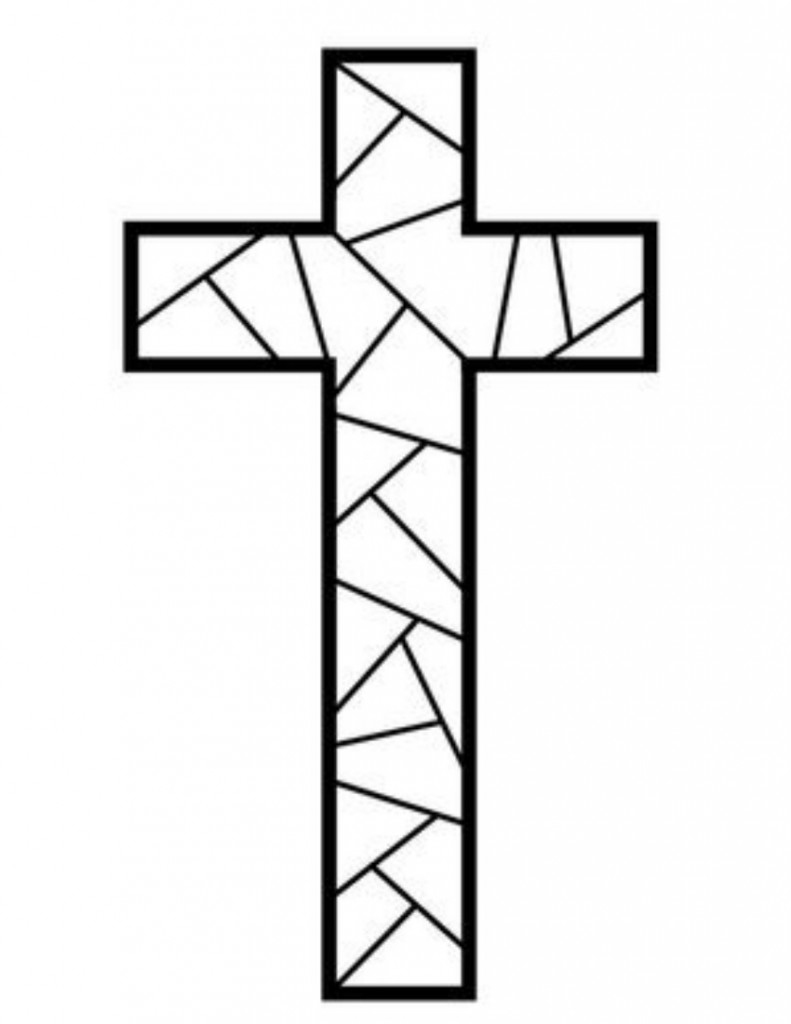 Free Printable Cross Coloring Pages - What Mommy Does