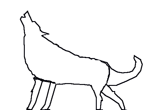 Wolf Drawing Outlines - ClipArt Best