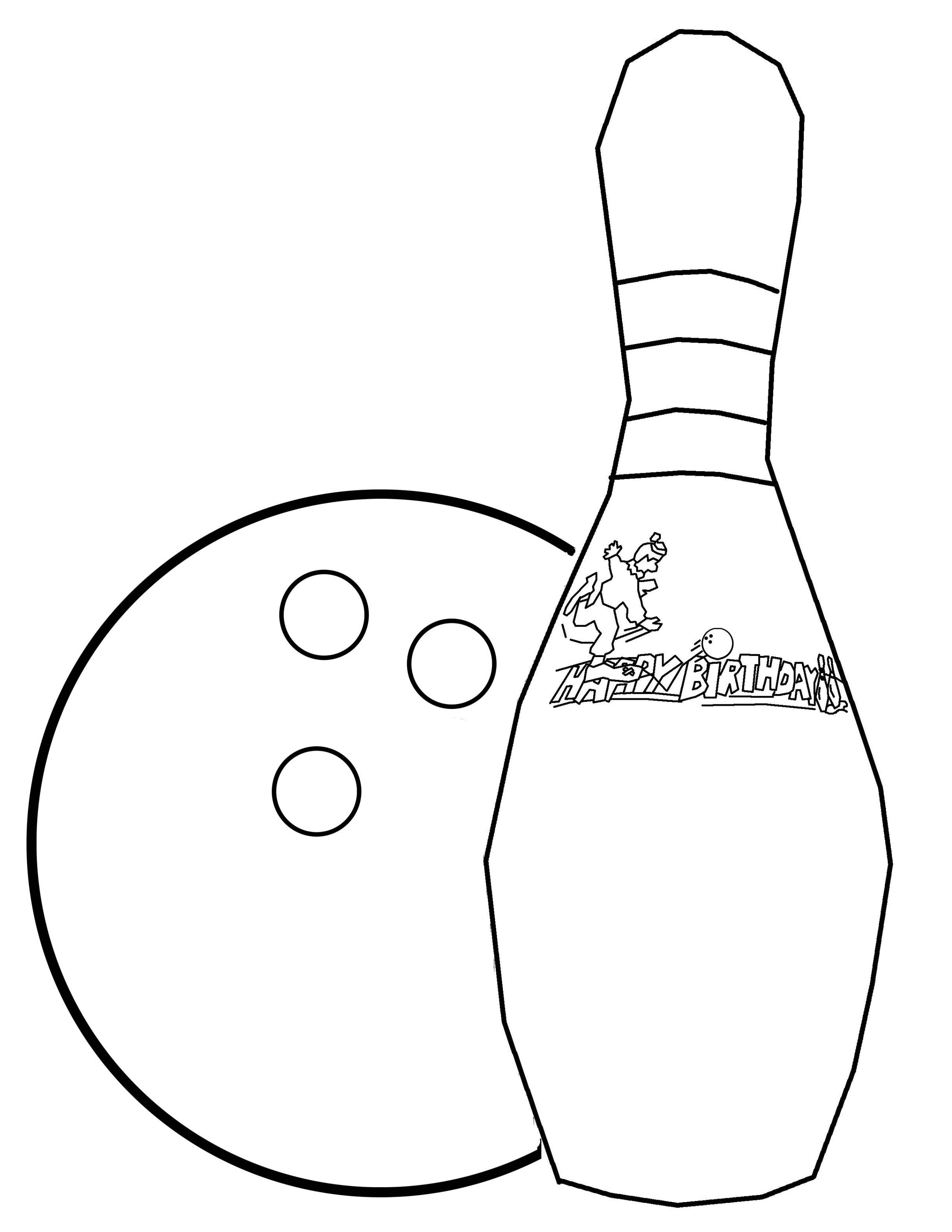 Bowling Pin Outline Clipart - Free to use Clip Art Resource