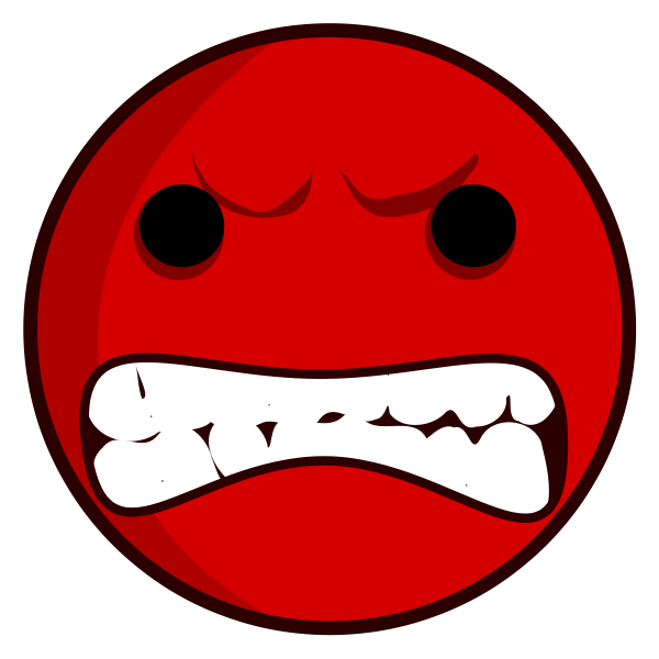 Angry Face Clip Art Black And White - Free Clipart ...