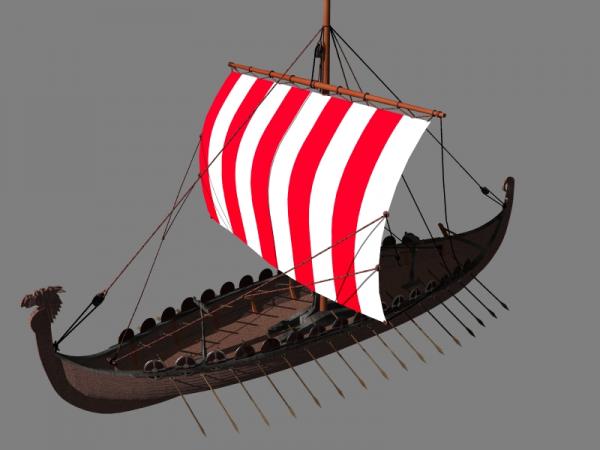 Bryce Viking Longboat - 3D Model - ShareCG