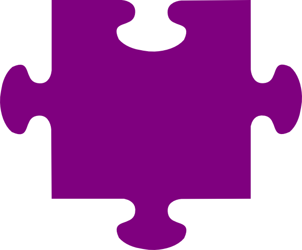 Purple Puzzle Clip Art - vector clip art online ...
