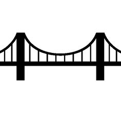 Bridge clipart graphics dpi black lined and white 2 - Clipartix