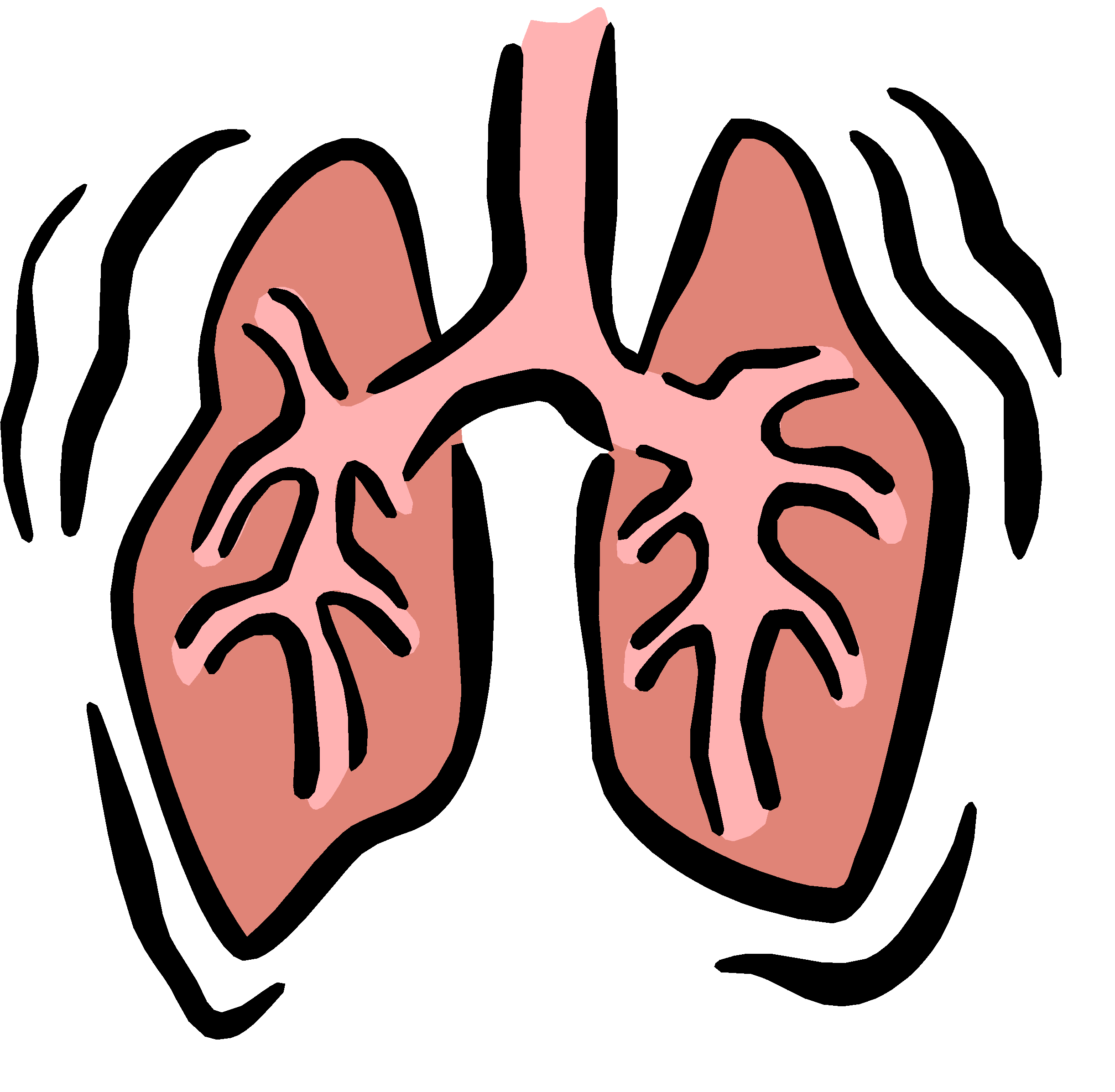 lung breathing cartoon Gallery