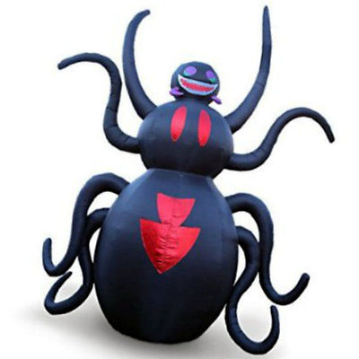 Lawn Black Widow Halloween Decoration 12 Ft Tall Spider New ...